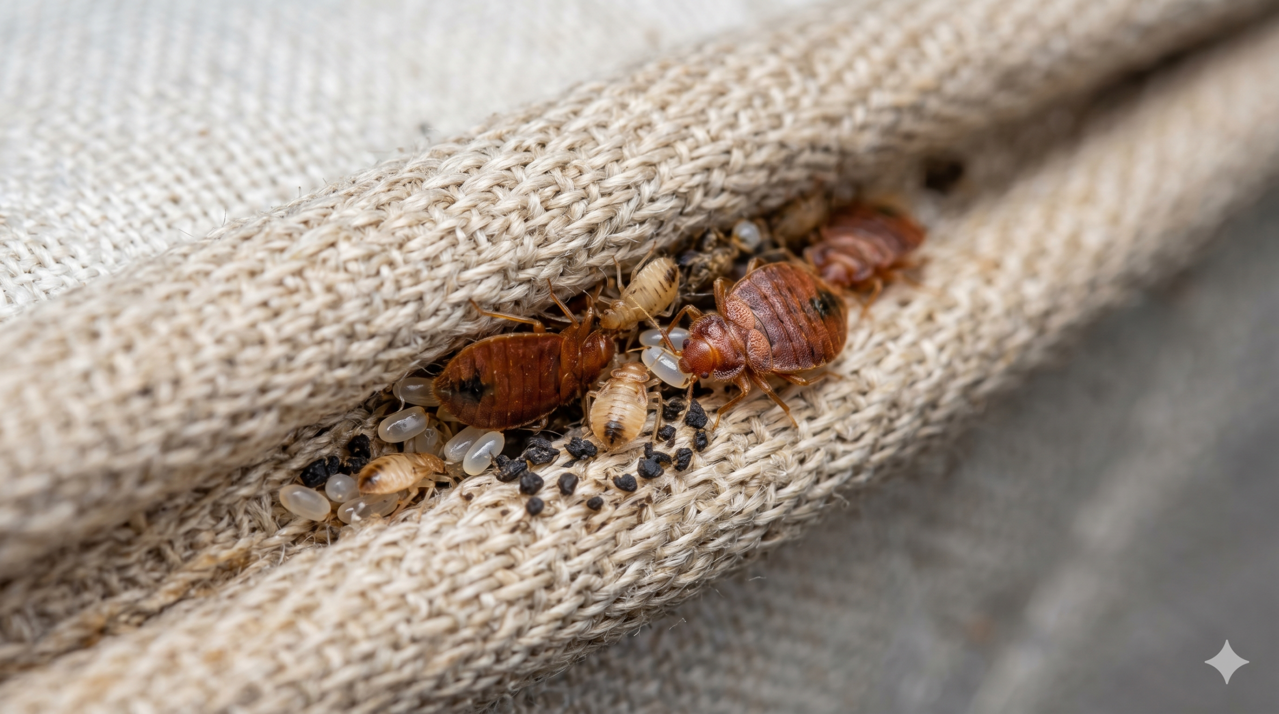 bed bug infestation on mattress