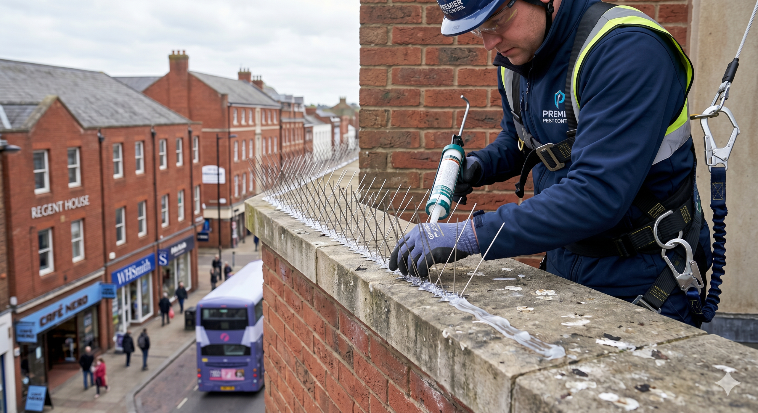 installing bird spikes